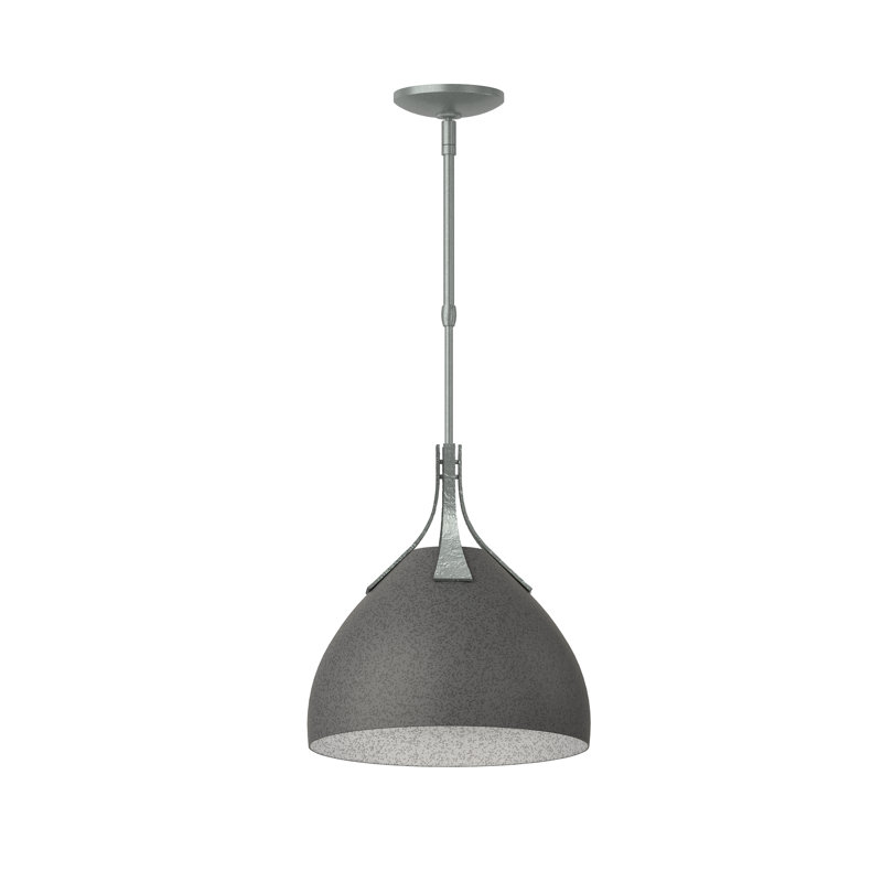 Summit 1 - Light Single Dome Pendant, Natural Iron, Vintage Platinum