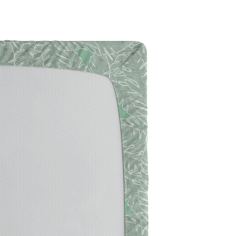 Drap-housse à motif de feuilles Ambesonne, Drap-housse grand