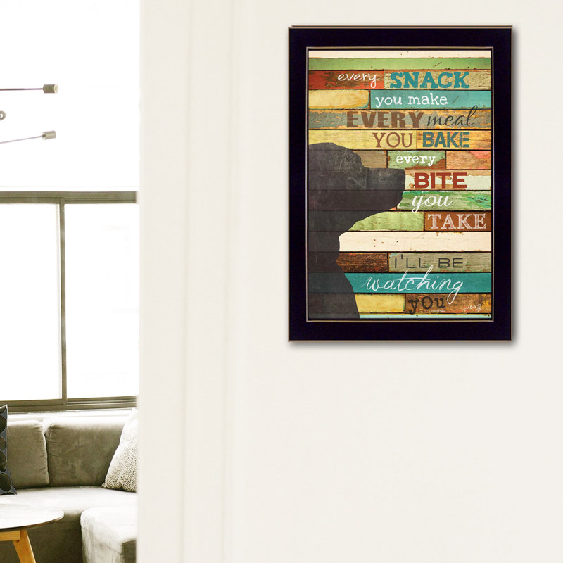 I'll Be Watching You Framed Wall Art for Living Room, Home Wall Decor Framed Print By Marla Rae, 14" H x 10" W x 1" D