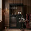 Armoire à vin 63 po avec réfrigérateur, tiroir et porte-verre H 63 po