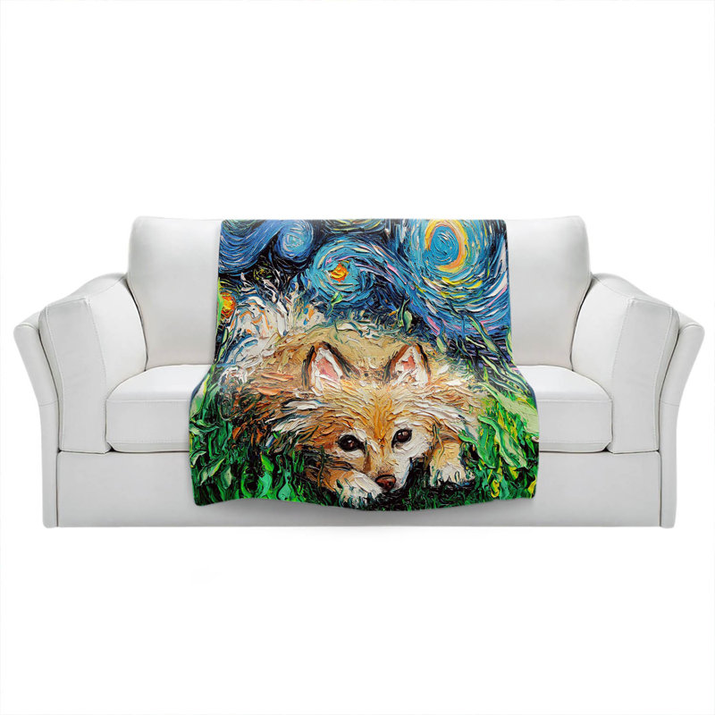 Hand Woven Throw Blanket, 51" x 60"
