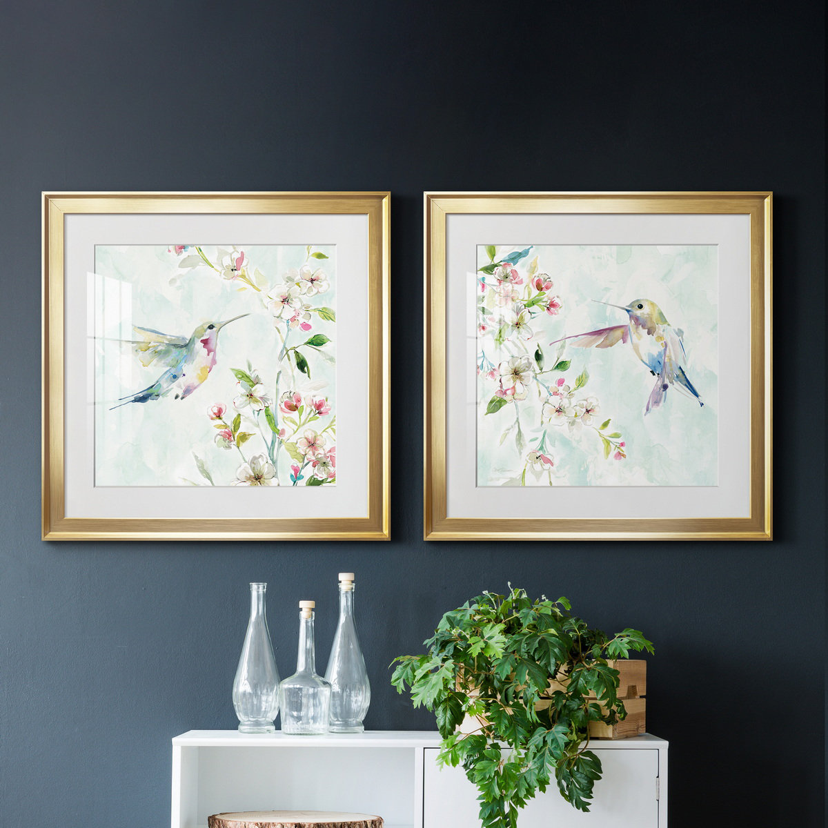 Lark Manor Hummingbird III - 2 Piece Picture Frame Painting Print Set ...