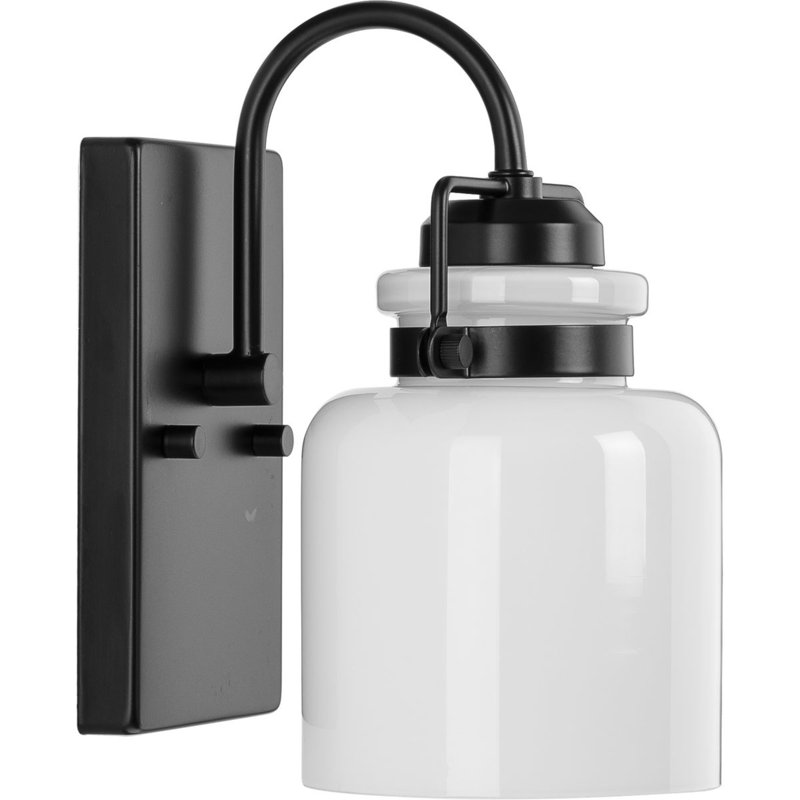 Vanduser Dimmable Bath Sconce, Matte Black