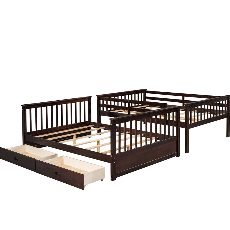 Bunk Bed With Handy Ladders & Storage Robust, Espresso