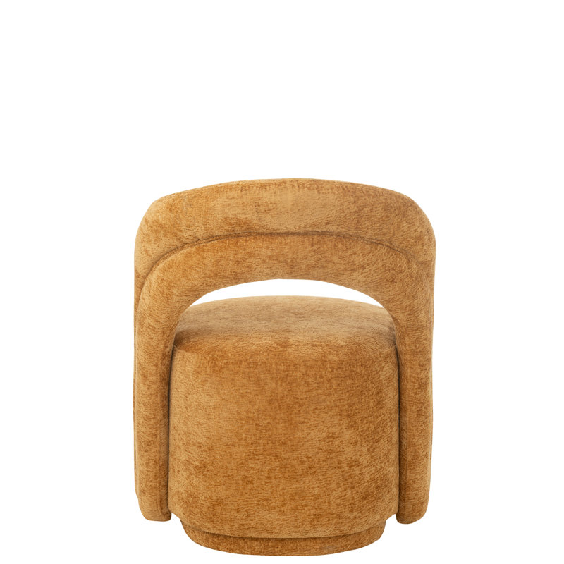 Spring / Summer 2024 Upholstered Barrel Chair, Ochre