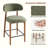 Upholstered Solid Wood Barstool Chair-848253280