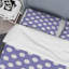 Ensemble de housse de couette en microfibre blanc / mauve 2 pièces-1398734293