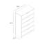 Commode 5 tiroirs l 31,5 po Aroob-1128480888