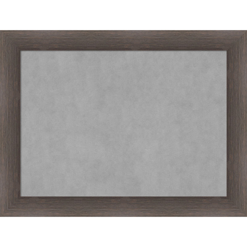 Tableau magnétique à cadre en bois franc chocolat, H 25 po x l 33 po