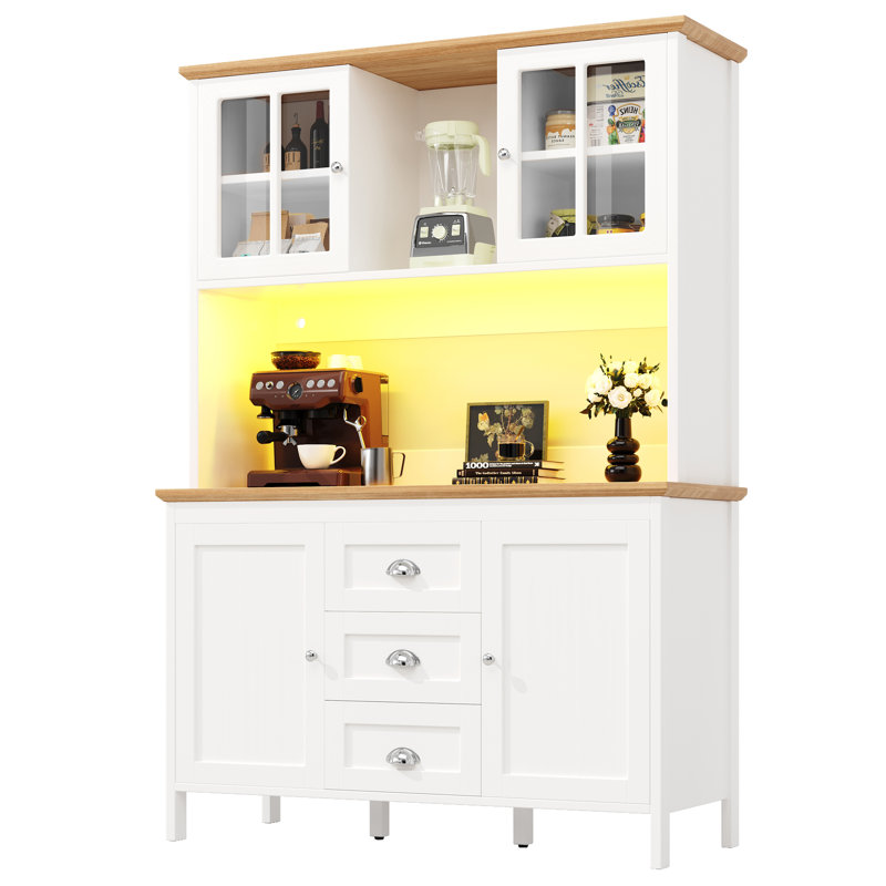 179cm Kitchen Pantry, White