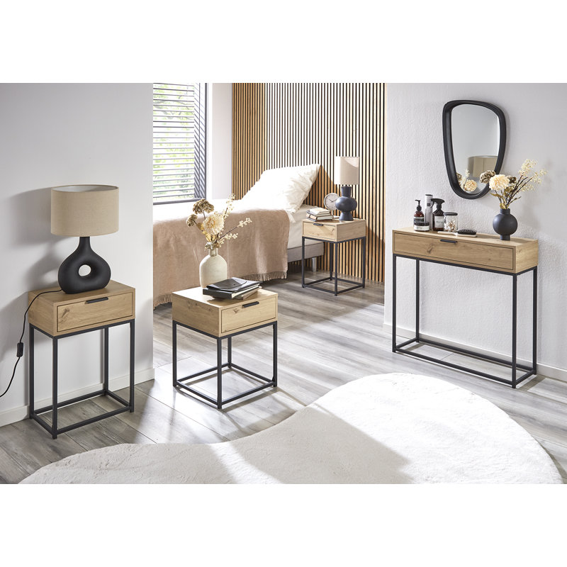 Cyndra Side Table with Storage