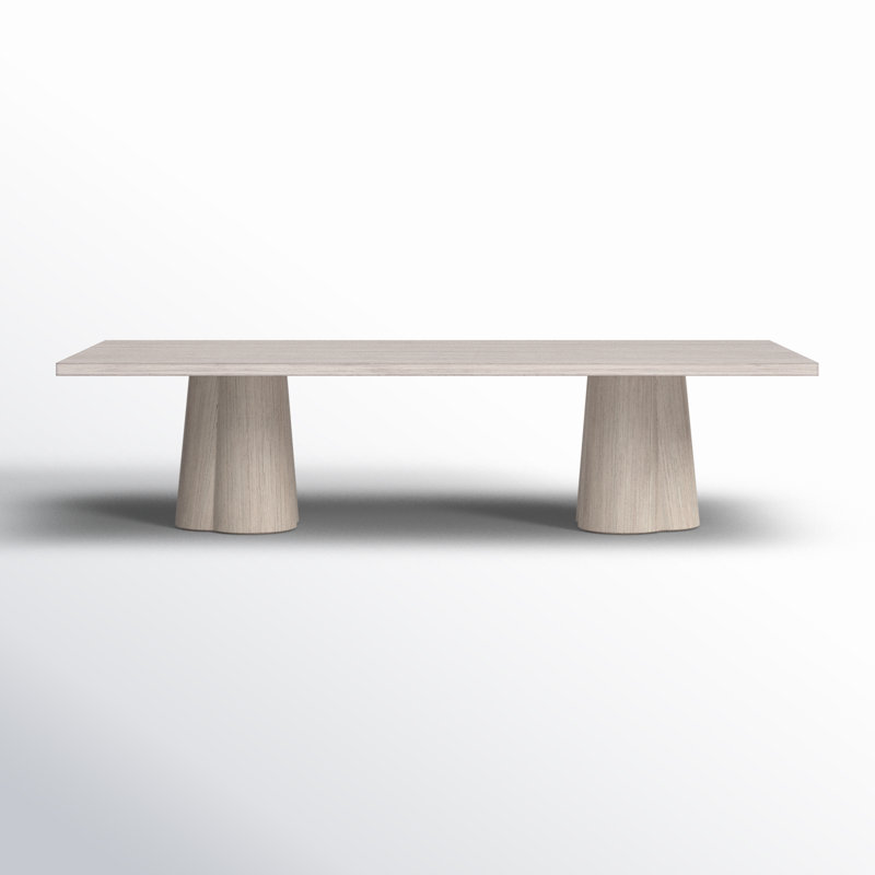 Arya Acacia Wood Dining Table, 105" L x 42" W