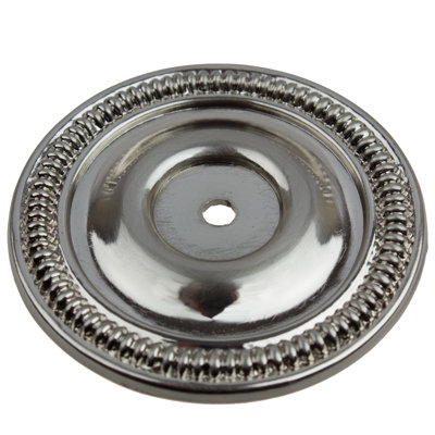 Contre-plaque ronde avec bouton d’armoire