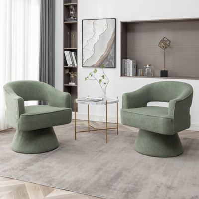 Fauteuil demi-tonneau pivotant de 28 po Kenzlee