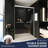 72" H Double Sliding Opening Shower Door  - Semi-Frameless Design Design Bypass Sliding Opening Bathroom Sliding Opening Door With 1/4" (6Mm) Tempered Glass