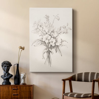 Reproduction florale rétro du siècle - galerie Cavas sur mesure