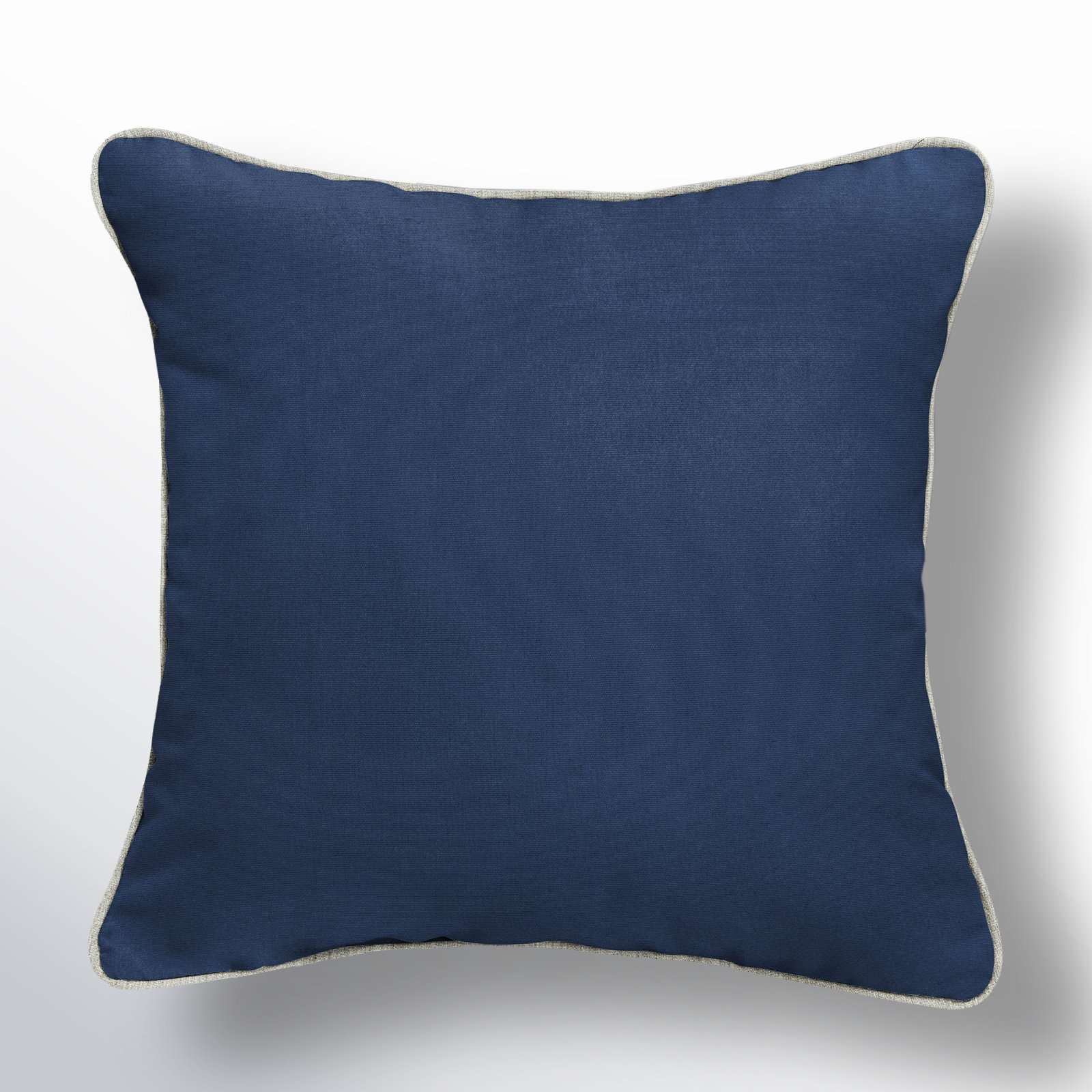 Estrada Sunbrella® Throw Pillow, 18" x 18", Navy