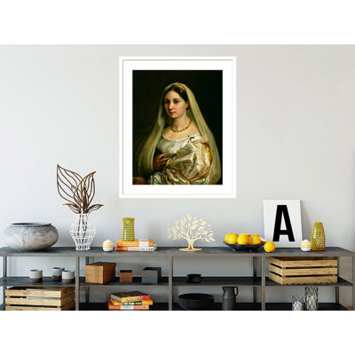 «The Veiled Woman or La Donna Velata» par Raphael, impression giclée sur cadre