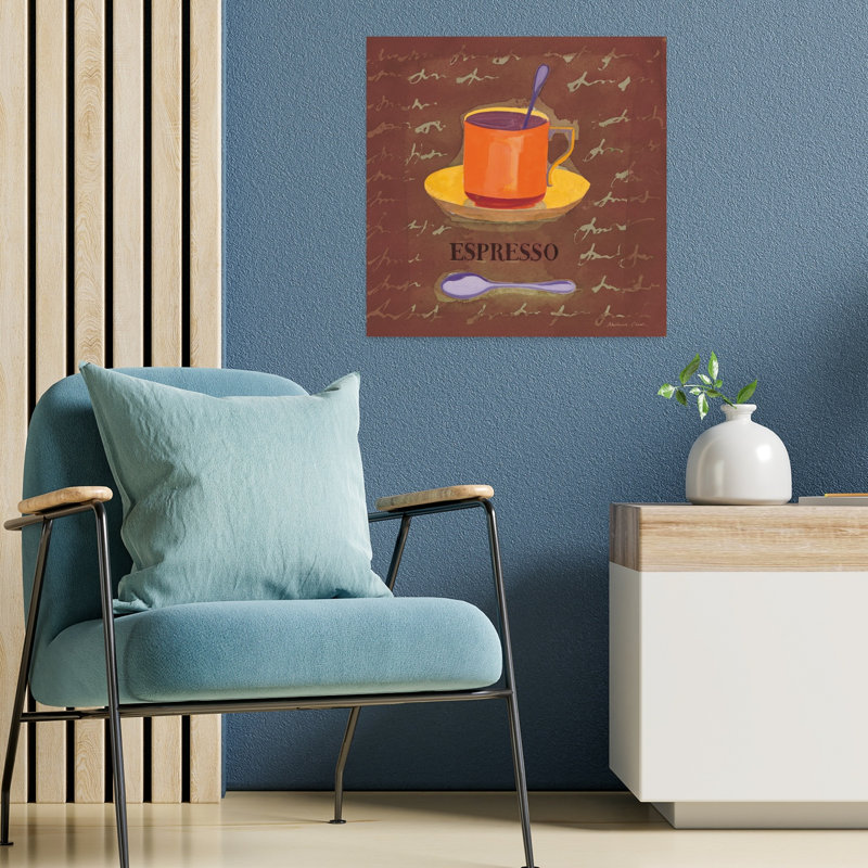 Espresso, art mural contemporain, H 18 po x l 18 po