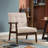 Chesterle 25''Wide Retro Upholstered Tufted Accent Chair With Solid Wood Legs-111202143