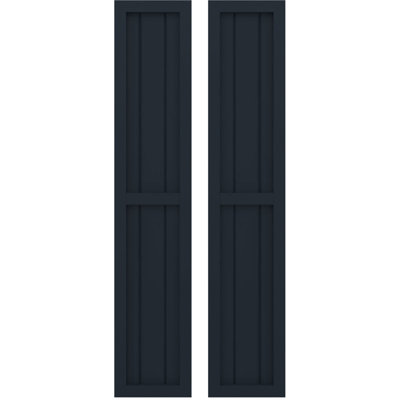 Americraft Two Equal Panel Framed Board-n-Batten Shutters (Per Pair)