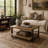 Wood 1 Shelf Living Room Coffee Table