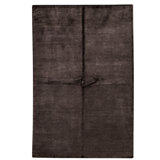 Hand Knotted Area Rug in Dark Brown