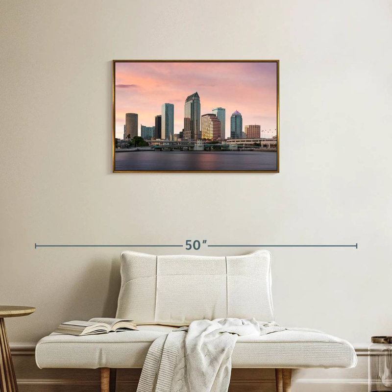 Tampa Bay, Cadre flottant doré, 31 po x 21 po