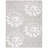 Aholla Hand Tufted Wool/Viscose Floral Rug in Silver-1368443865