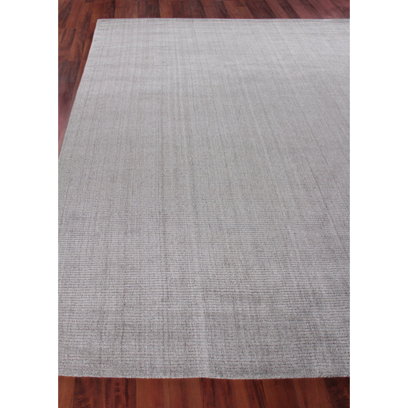 Robin Hand-Loomed Cotton Charcoal Area Rug, Rectangle 10' x 14', Gray