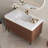 Lioren 35.4" Modern Sintered Stone Vanity With Soft-Close Drawers And Waterproof Wood-124006334