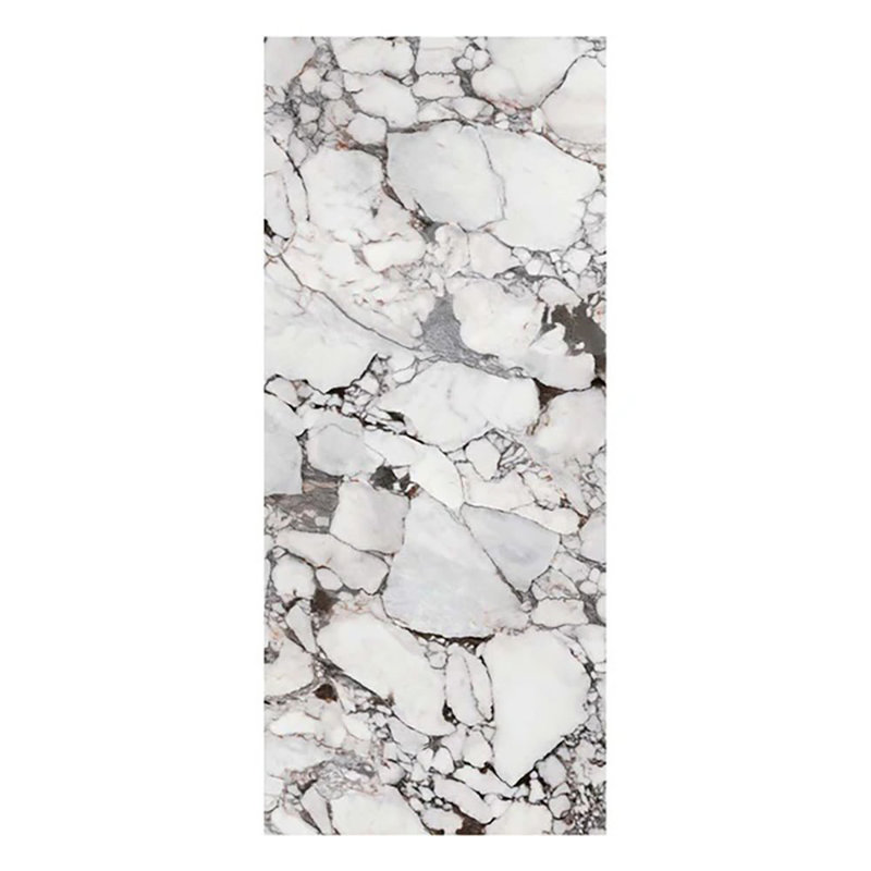 Panneaux muraux effet marbre Avalanche, mat, Blanc, gris, rouge