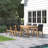 Anautica 8 - Person Teak Wood Patio Dining Set with Rectangular Table