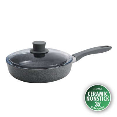 ZWILLING Parma Plus Ceramic 2.6-Qt Aluminum Ceramic Nonstick Sauté Pan + Lid