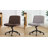 Damar Armless Criss Cross Legged Desk Chair With Tufted Back-99051759-99214187