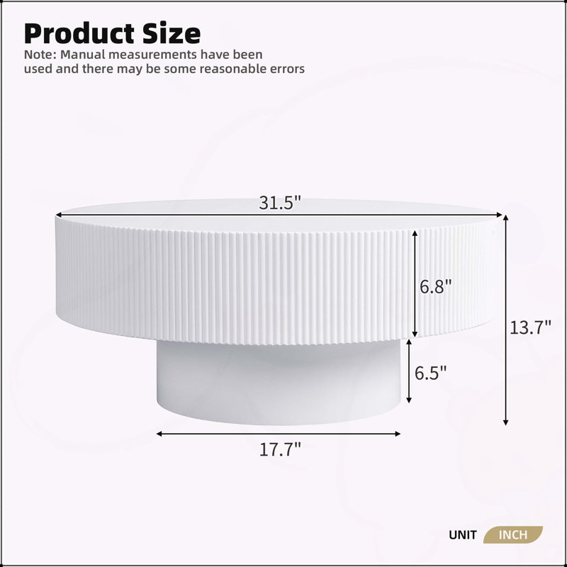Table basse élégante Elegant Easy, Blanc