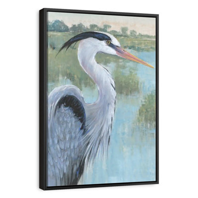 Portrait d'un héron bleu II