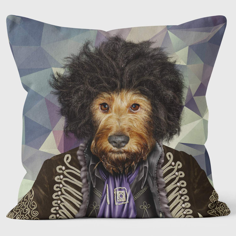 Psychedelic Geometric - Pets Rock Cushion