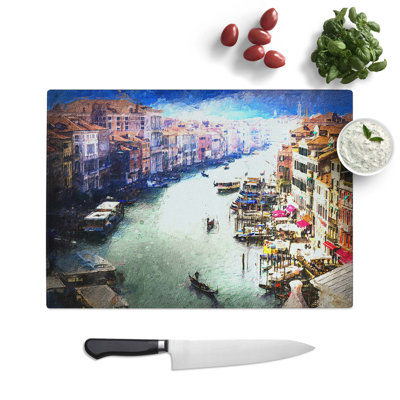 Glass Grand Canal in Venice Italy Chopping Board