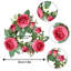4Pcs Mini Rose Candle Rings Wreath-538015548