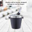 Buckingham Wine Bottle Cooler Double Wall Black Stainless Steel Champagne Ice Bucket Elegant Drinks Chiller for Parties 4.8 Litres