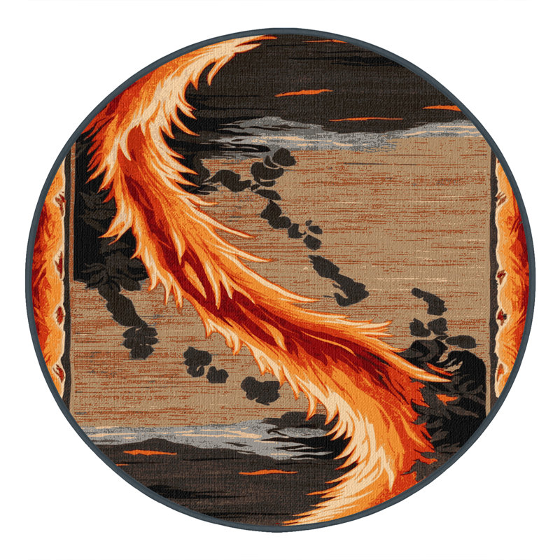  Tapis hawaïen lavable Volcanoes, Rond 6 pi
