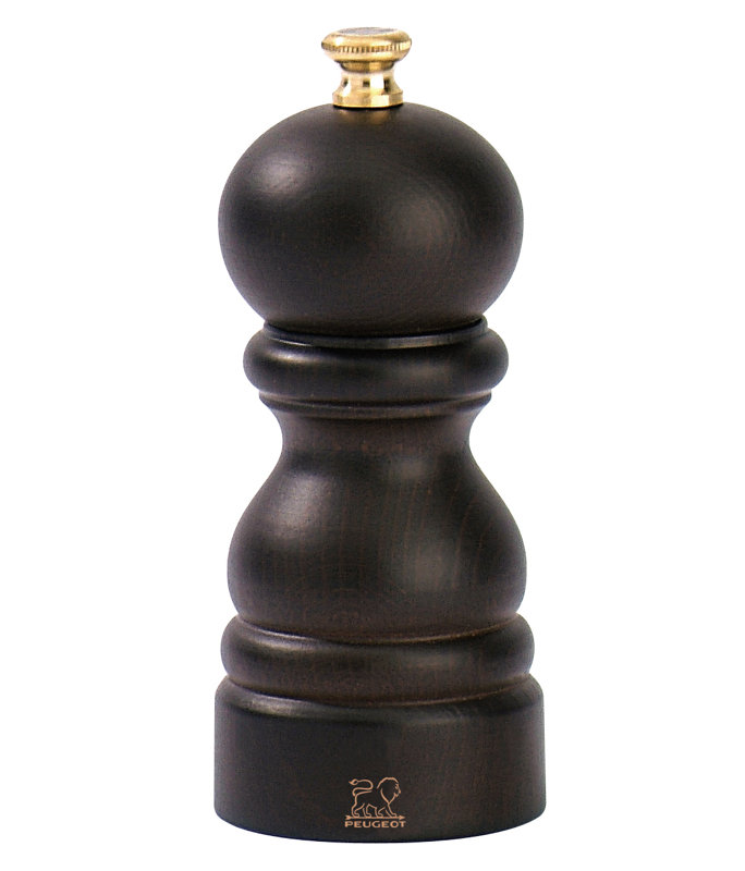 Brand Paris Wood Pepper Mill, 12cm H, Black