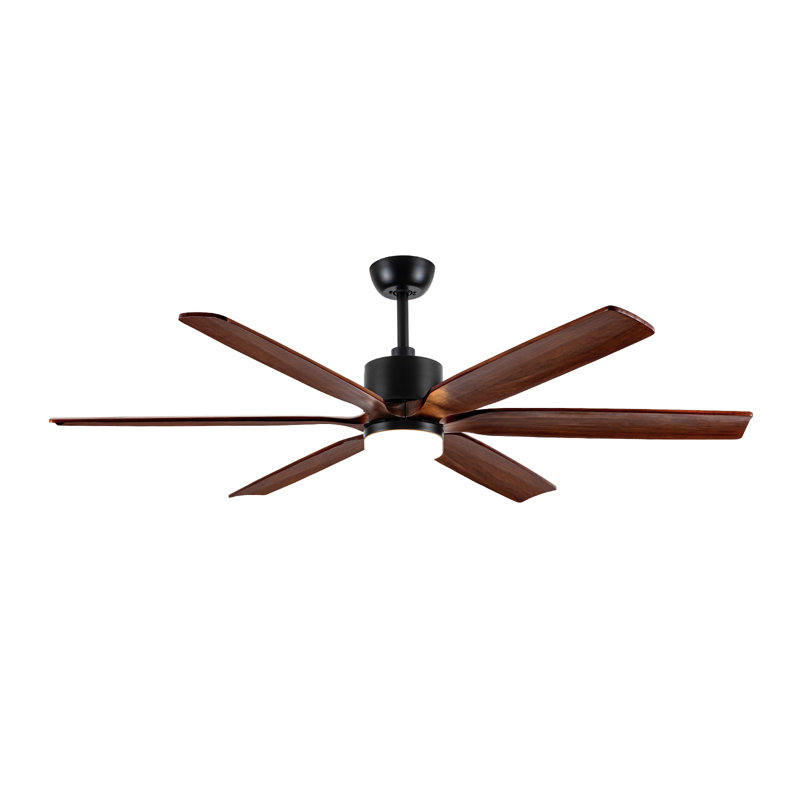 Modern Ceiling Fan With Light, 6 Solid Wood Blades Ceiling Fan With Remote, Dc Motor, 3 Color Temps, Timer & Memory, Indoor Outdoor Large Ceiling Fan, Quiet 6 Blades Ceiling Fan For Living Room Bedroom Kitchen Covered Gazebo
