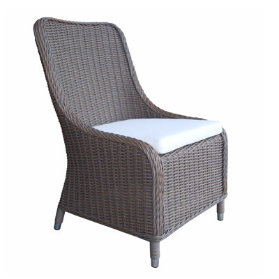 Fred Patio Dining Chair with Cushion by One Allium Way