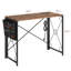 Petit bureau pliant avec ordinateur portable