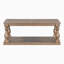 Table basse vintage avec pieds en forme de vase et placage de pin, pour le salon et le bureau-130122334