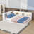 Queen Wood Daybed with Cabinets, Charging Station, LED Lighting and Shelves-1504706554