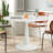 Birchard 4 - Person Dining Table Sets With 35'' Round Table & 4 Upholstered Rattan Chairs