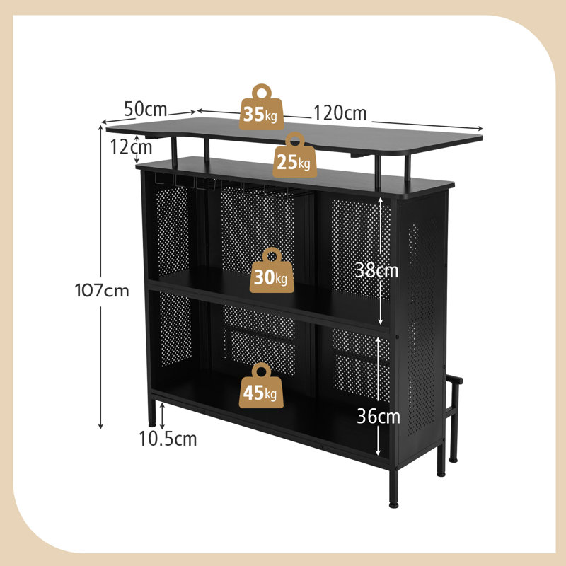 Pensiero 120 cm Mini Bar Cabinet